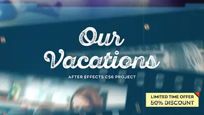 Our Vacations Video Displays template preview
