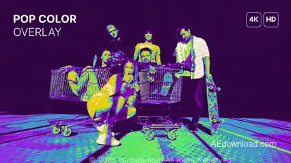 Overlay Pop Color Elements template preview