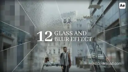 Overlays Blur & Glass Effects | AE Elements template preview