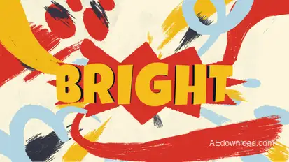 Paint Brushes Intro Logo Logo Stings template preview