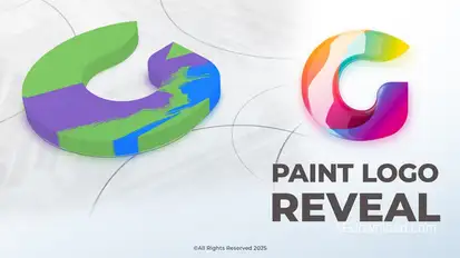 Paint Logo Reveal Logo Stings template preview