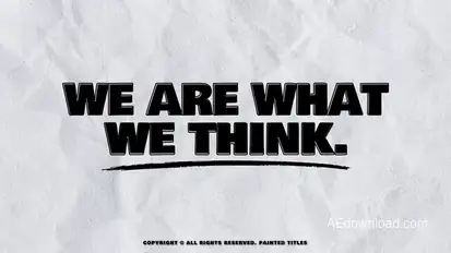 Painted Titles | AE Titles template preview