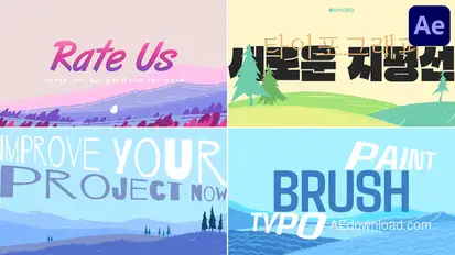 Painting Typography | After Effects Titles template preview