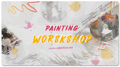 Painting Workshop Slideshow Openers template preview