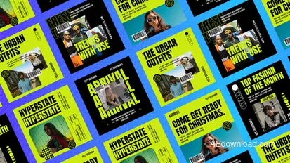 Palo Streetwear Fashion Instagram Posts Product Promo template preview