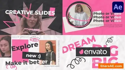 Paper Creative Slideshow for After Effects Openers template preview