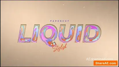 Paper Cut Opener Logo Stings template preview