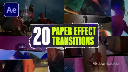 Paper Effect Transitions Elements template preview