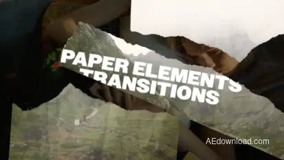 Paper Elements Transitions Elements template preview
