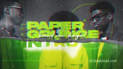 Paper Grunge Intro Openers template preview
