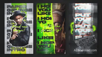 Paper Grunge Reel and Stories Openers template preview