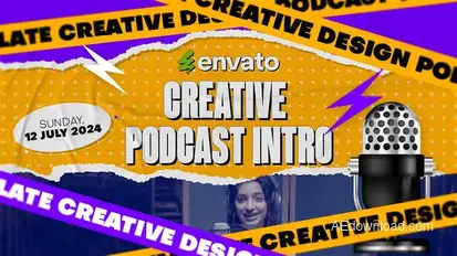 Paper Podcast Intro Openers template preview