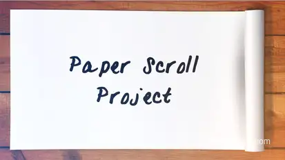 Paper Scroll Project Openers template preview