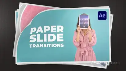 Paper Slide Transitions for After Effects broadcast-packages template preview