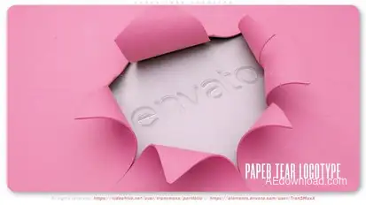Paper Tear Logotype Logo Stings template preview