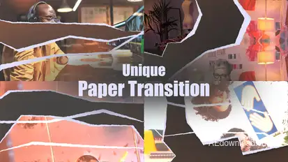 Paper Transitions Elements template preview