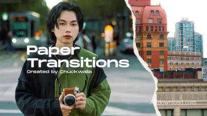 Paper Transitions Elements template preview