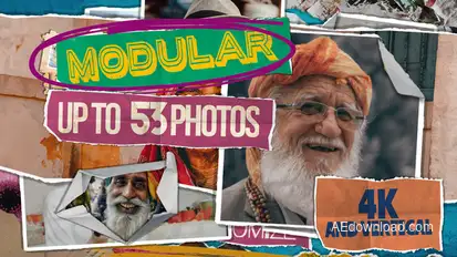 Paper Unfold Fast Slideshow Video Displays template preview