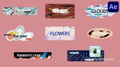 Parallax Art Titles for After Effects Titles template preview