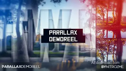 Parallax Demo Reel Video Displays template preview