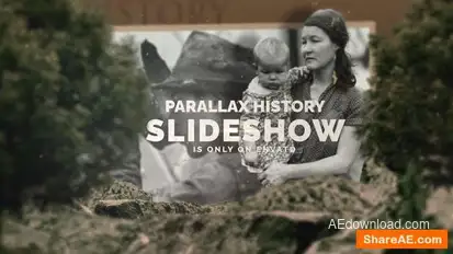 Parallax History Slideshow Openers template preview