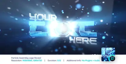 Particle Assembly Logo Reveal Logo Stings template preview