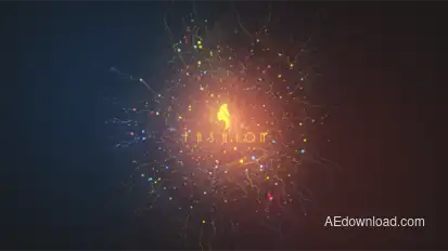 Particle Blast Logo Logo Stings template preview
