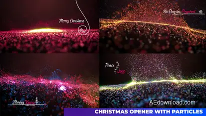 Particle Christmas Elements template preview