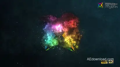 Particle Cloud Logo Reveal Logo Stings template preview