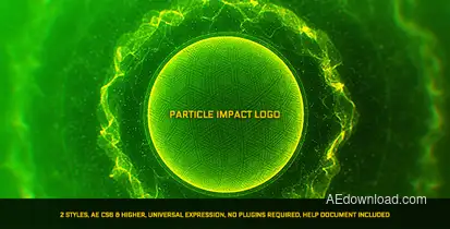 Particle Impact Logo Logo Stings template preview