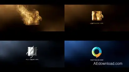 Particle Logo Reveal Logo Stings template preview