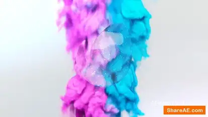 Particle Logo Reveal Logo Stings template preview