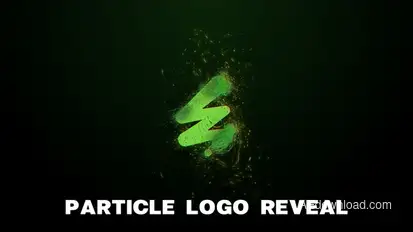 Particle Logo Reveal Logo Stings template preview