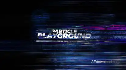 Particle Playground Interesting Fx For Logo Or Text AE Titles template preview