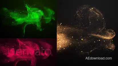 Particle Sand Logo Reveal Logo Stings template preview