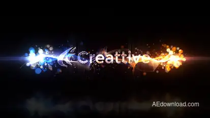 Particle Swish Reveal Logo Stings template preview