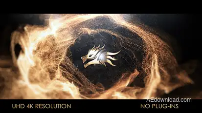 Particle Wave Logo Intro Logo Stings template preview