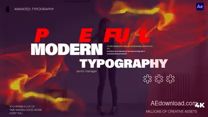 Particles Animated Typography Titles Titles template preview