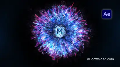 Particles Explosion Logo Logo Stings template preview