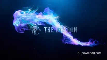 Particles Fantasy Dragon Logo Logo Stings template preview