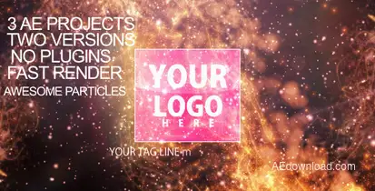 Particles-flare Logo Opener 2 Openers template preview