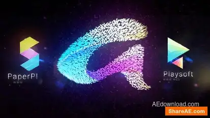 Particles Logo Logo Stings template preview