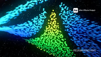 Particles Logo Reveal Logo Stings template preview