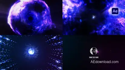 Particles Logo Reveal Logo Stings template preview