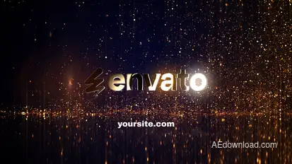 Particles Reveal Logo Stings template preview