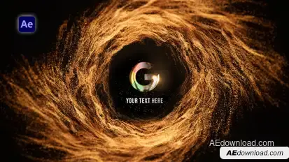 Particles Swirl Logo Logo Stings template preview