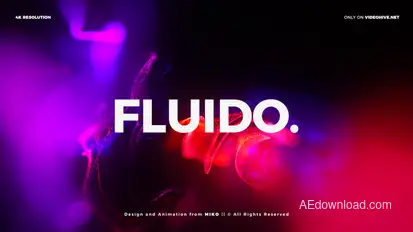 Particles Titles 4K - Fluido Titles template preview