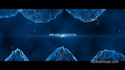 Particles Titles Titles template preview