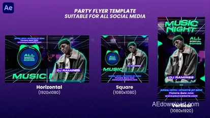 Party Flyers Openers template preview