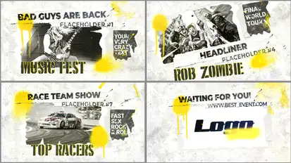 Party Invitation - Music Event Openers template preview